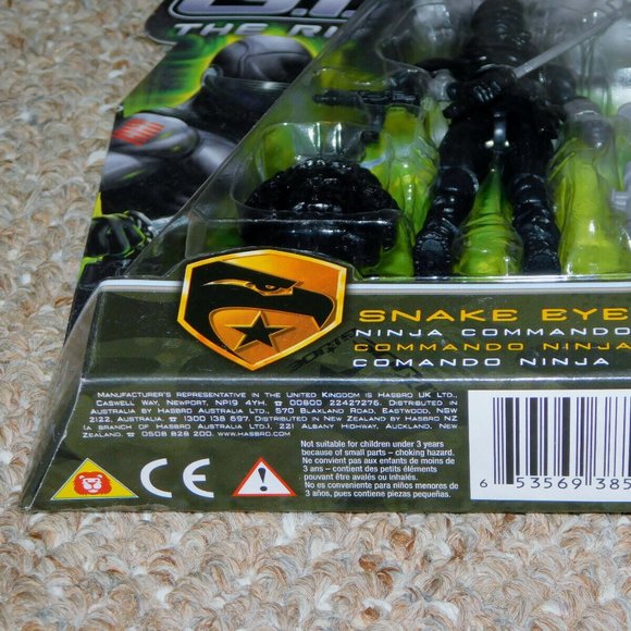 2009 Hasbro G.I. Joe: Rise of Cobra 3 3/4" Ninja Commando Snake Eyes MOC New - Picture 7 of 9